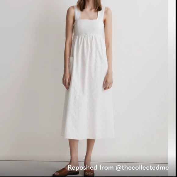 Madewell NWT Cutout Back Empire Midi Dress size 4 - Picture 2 of 12